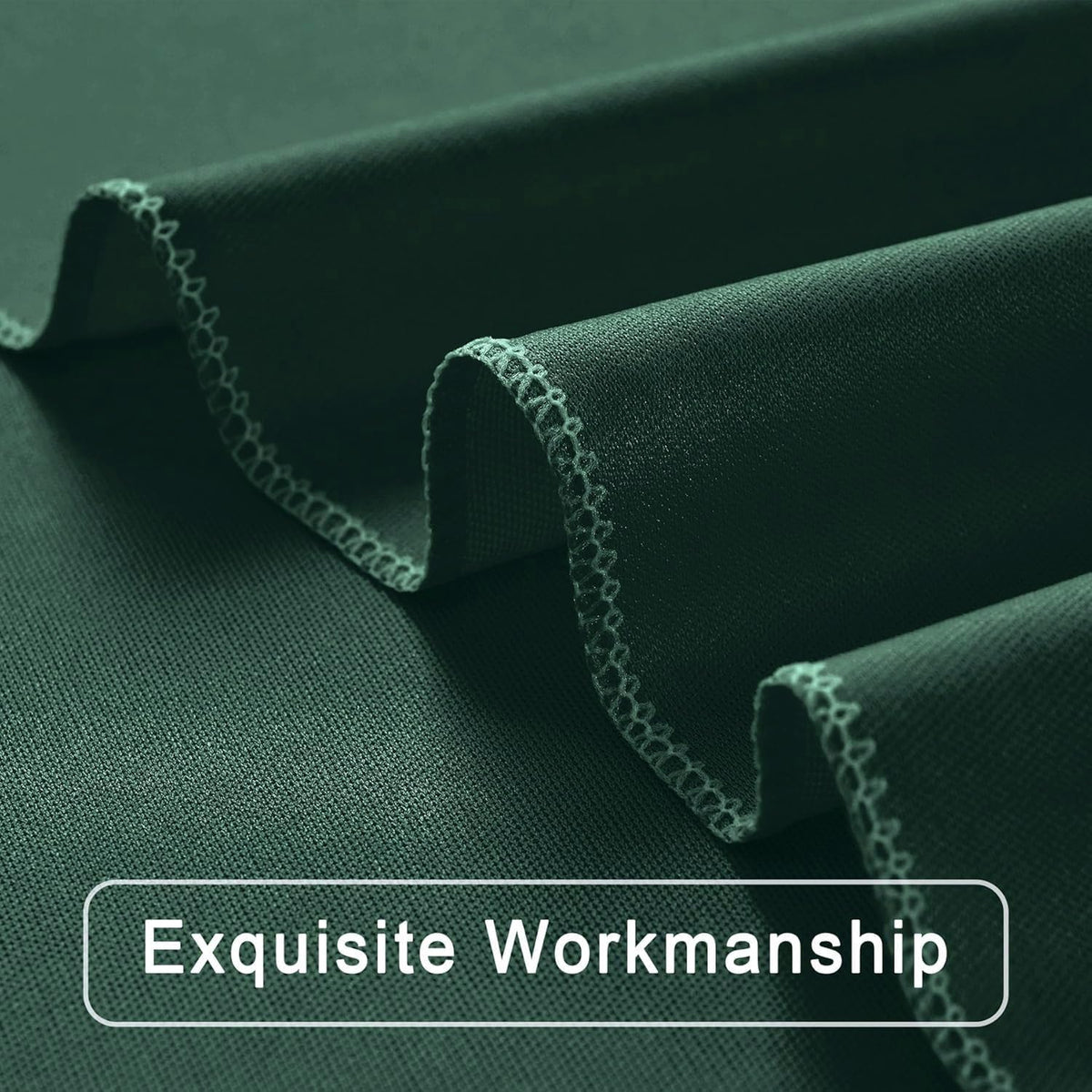 40 ft x 10 ft Wrinkle Free Hunter Green Backdrop Curtain for Parties, Polyester Dark Green Photo
