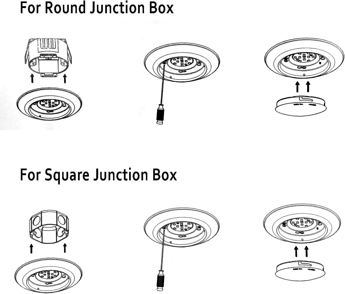 10 Packs 4 Inch LED Low Profile Recessed & Surface Mount Disk Light, Round, 10W, 600 Lumens, 4000K