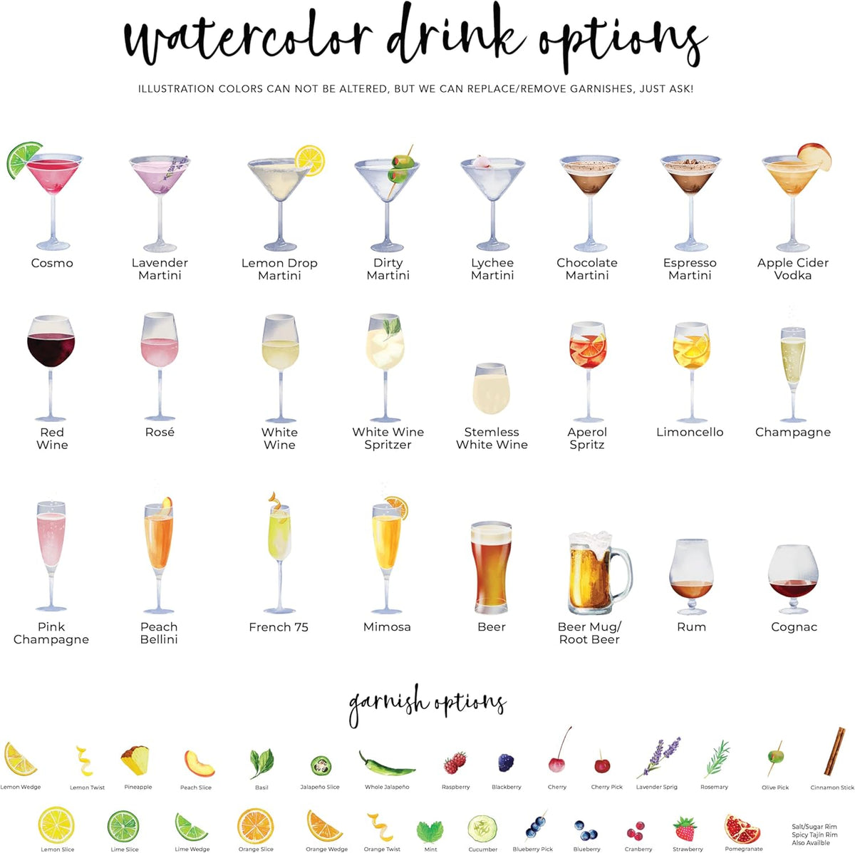 Pet Signature Drink Wedding Signs