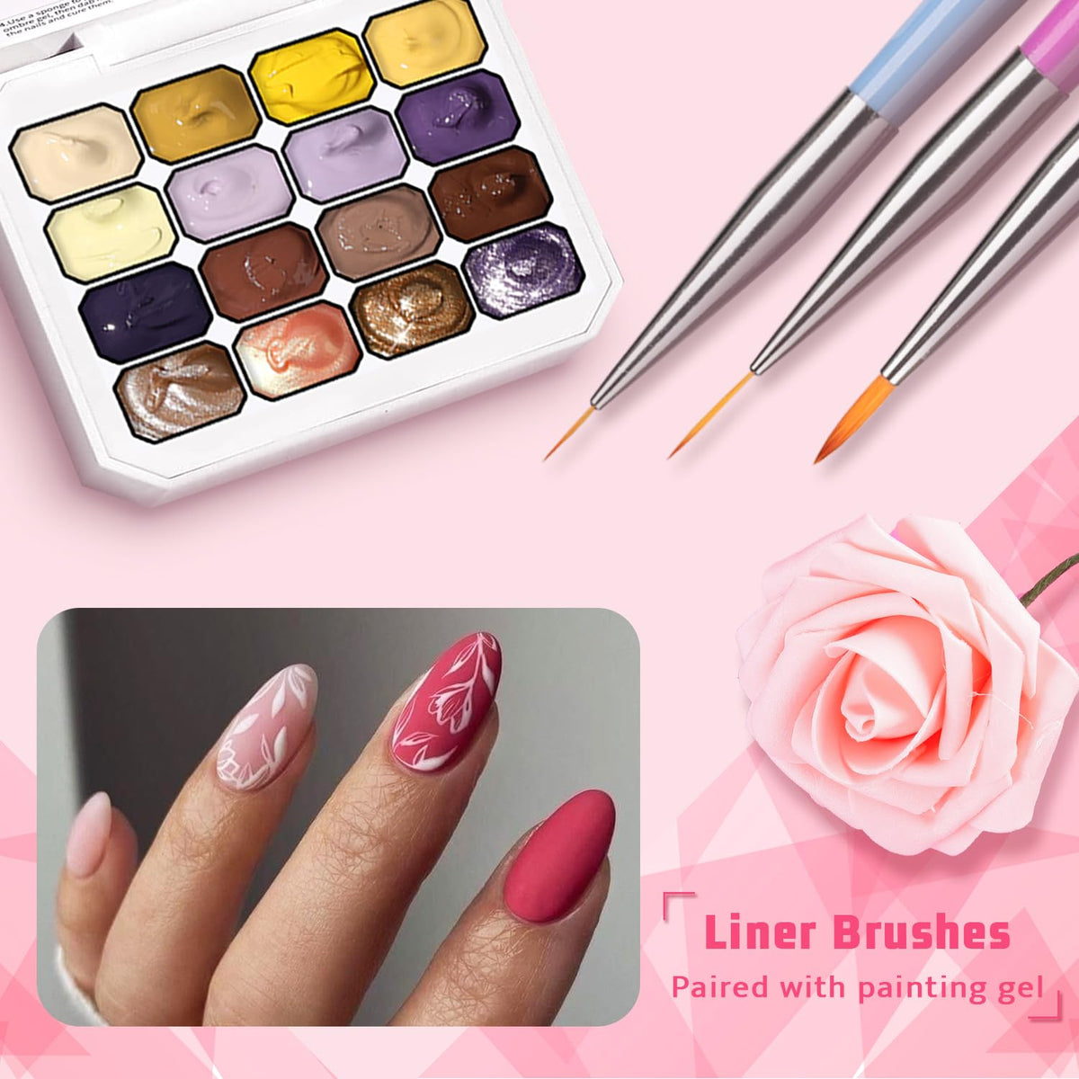 Sponge Pat Paint Nail Gel, Ombre Nails Gradient Gel Nail Blush Blooming Aura Nails Drawing Stripper