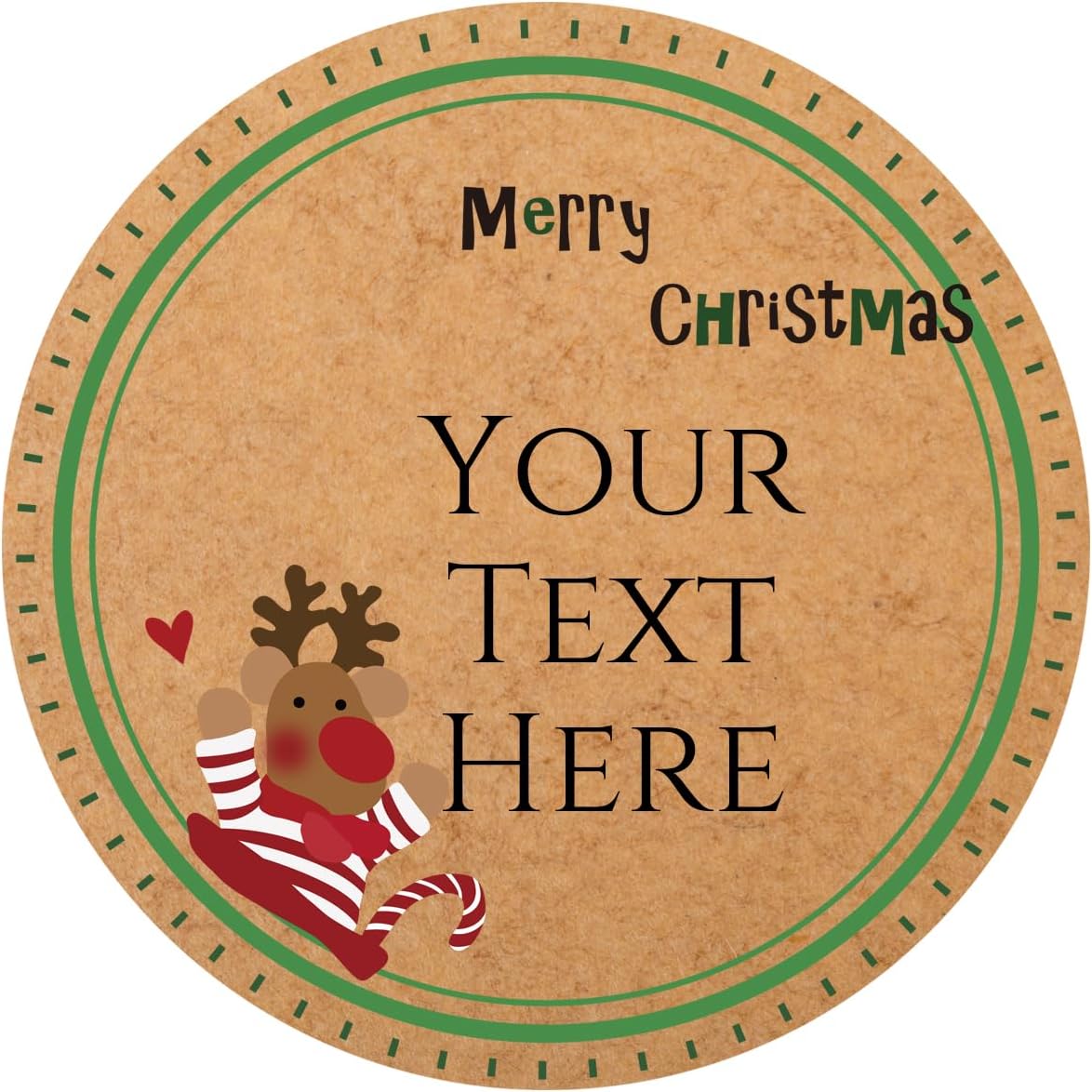 100-1000pcs Custom Stickers Merry Christmas Stickers Personalized Labels Adhesive Xmas Decorative