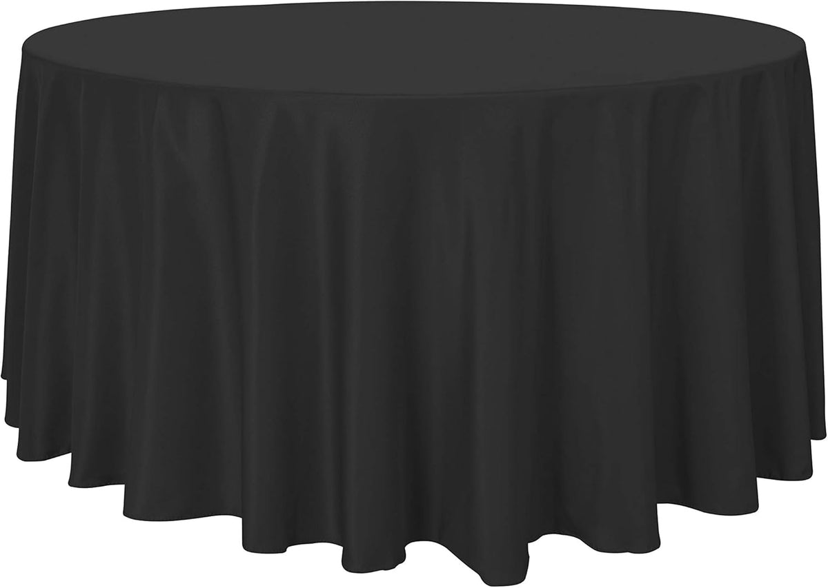 sancua Round Tablecloth - 108 Inch - Water Resistant Spill Proof Washable Polyester Table Cloth
