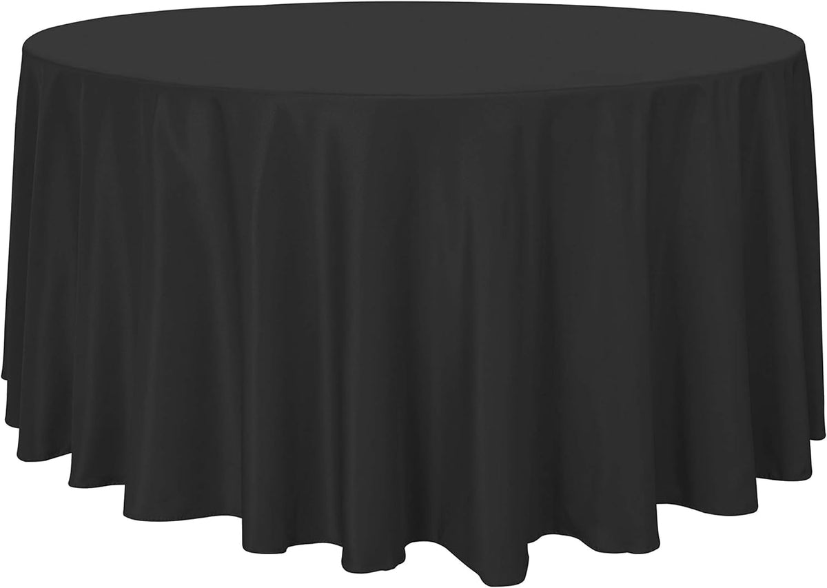sancua Round Tablecloth - 120 Inch - Water Resistant Spill Proof Washable Polyester Table Cloth
