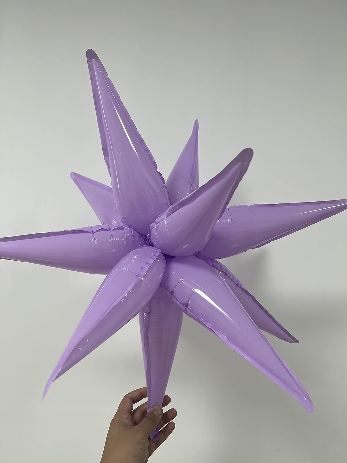 3pcs 26inch macaron purple Star foil balloons.macaron purple Explosion Star burst star
