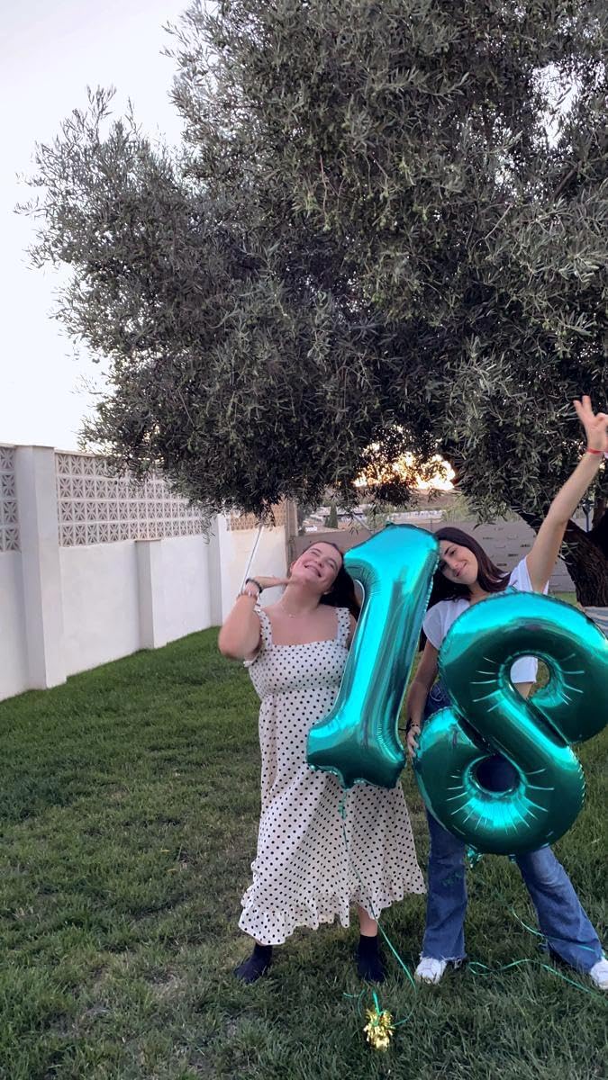Digital Number 7 Blue Birthday Balloon 40 Inch, Foil Balloons for 7 17 27 70 77 Party Decorations