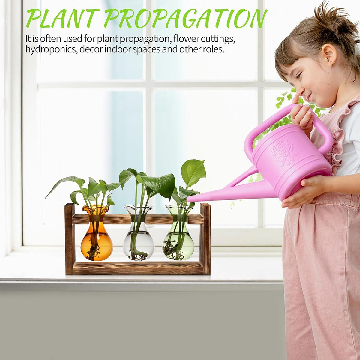 Plant Propagation Station Plant Terrarium Unique Birthday Gifts for Women Home Office Decor Planter