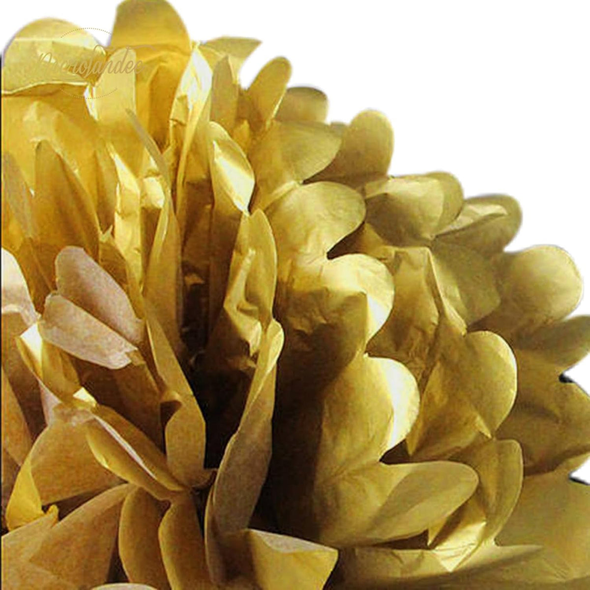 NICROLANDEE Black Gold Party Decorations,12PCS Paper Lantern Tissue Pom Poms Black and Gold Hanging