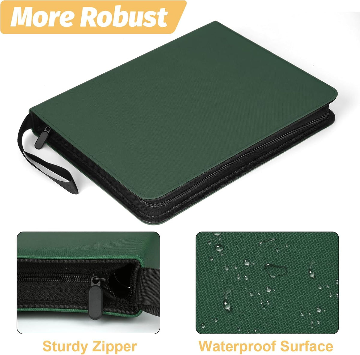 Trading Card Binder, 720 Pockets Card Binder, 9-Poccket Sided Pocket Sports Card Binder, Premium