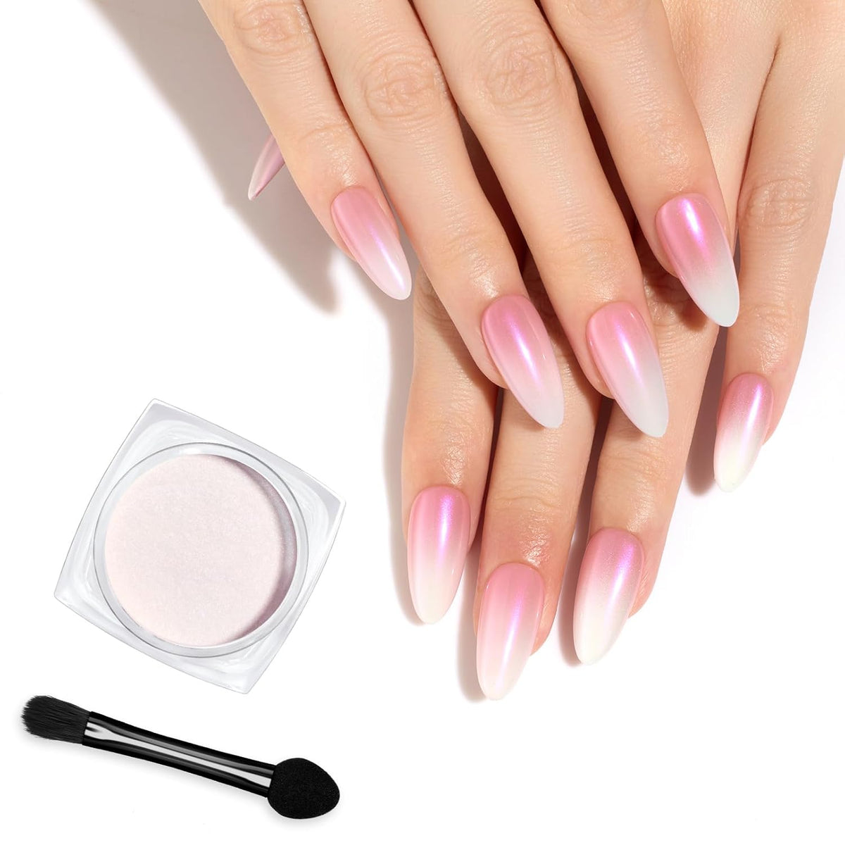 beetles Gel Polish Glitter Chrome Nail Powder for Gel Nail,Mermaid Premium Salon Nail Glitter