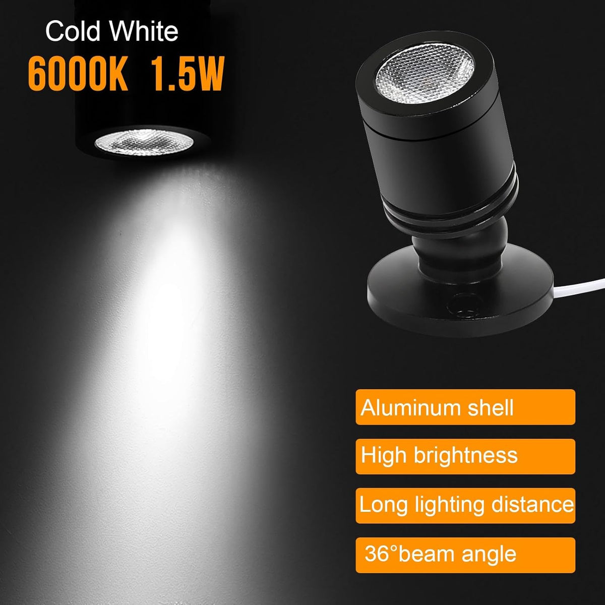 Taysing LED Spot Light Indoor Little Mini Spotlight Accent Lights for Display, Paintings, Pictures