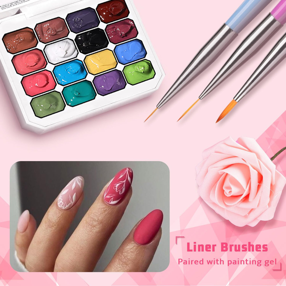 Sponge Pat Paint Nail Gel, Ombre Nails Gradient Gel Nail Blush Blooming Aura Nails Drawing Stripper
