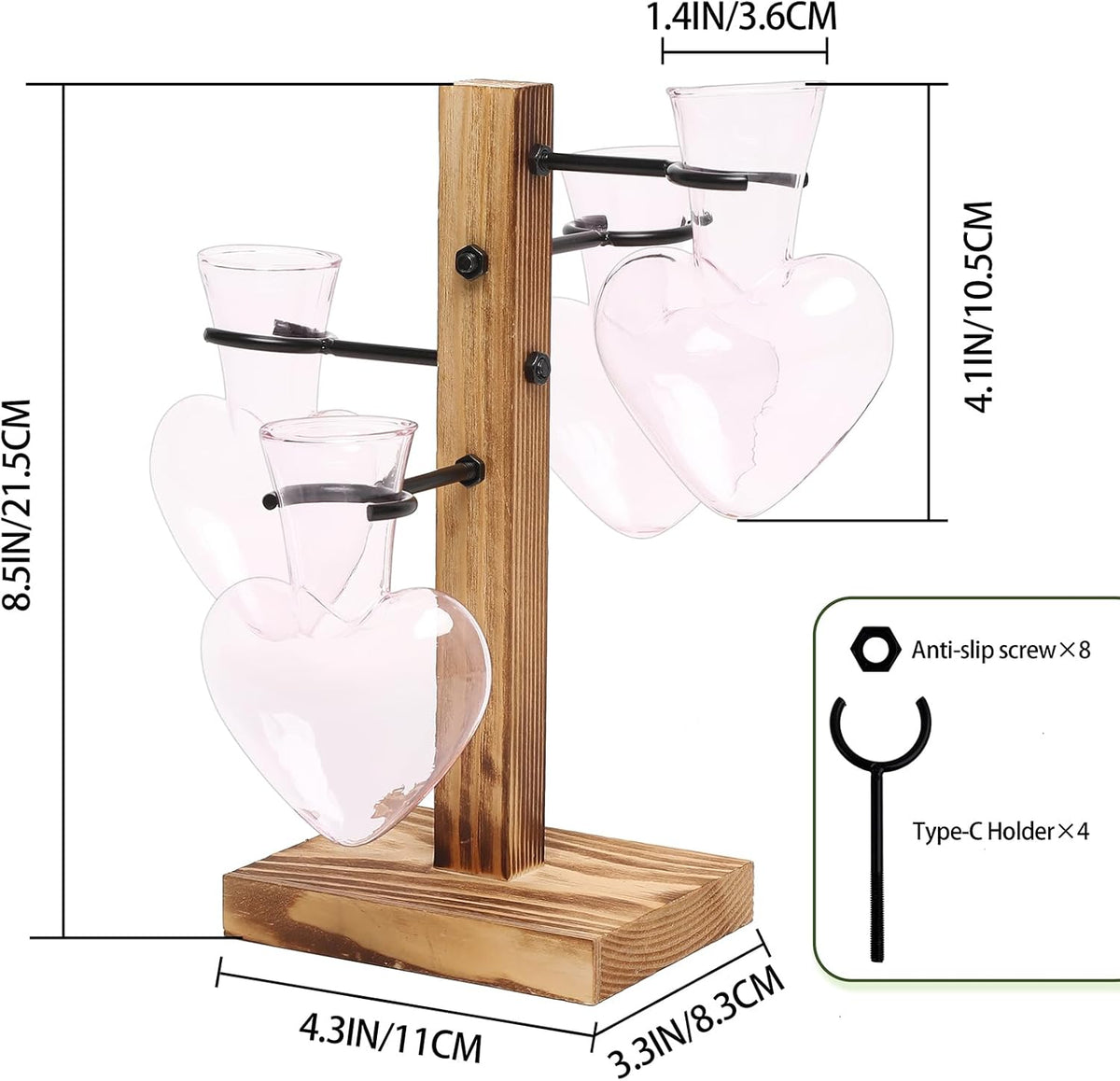 Plants Propagation Stations Plant Terrarium Kit Glass Planters for Indoor Plants House Plant