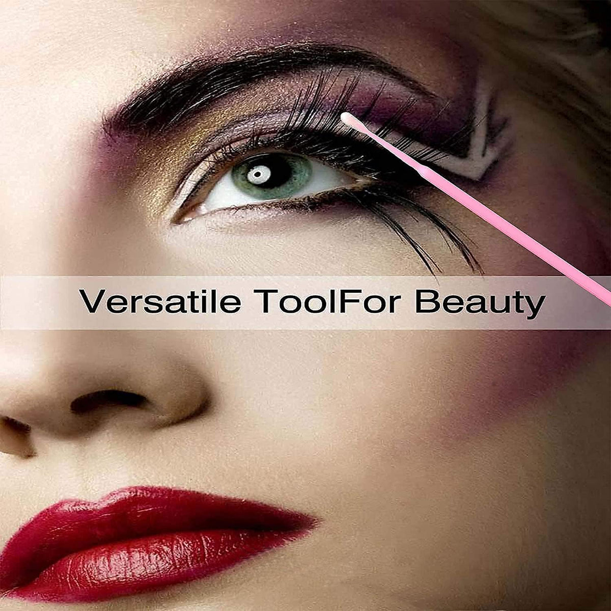2100PCS Microswabs for Eyelash Extensions，Micro Applicators Brush for Cleaning and Applying Make-up