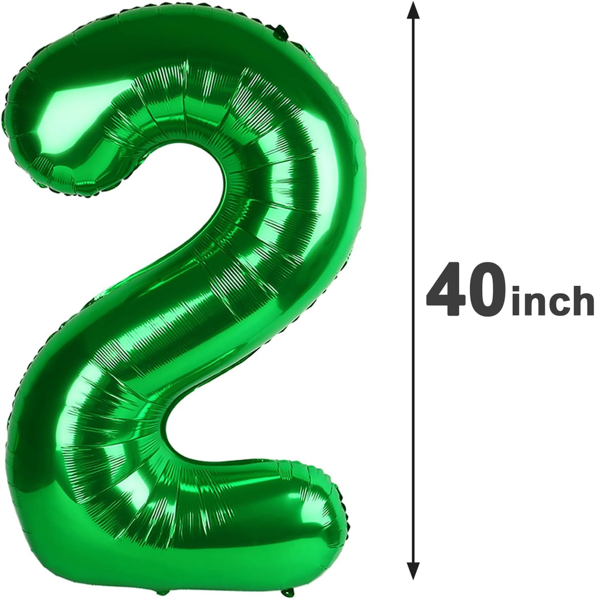 40 Inch Green 23 32 Large Number Balloon, 23 32 Green Birthday Party Decorations, Number Three Foil