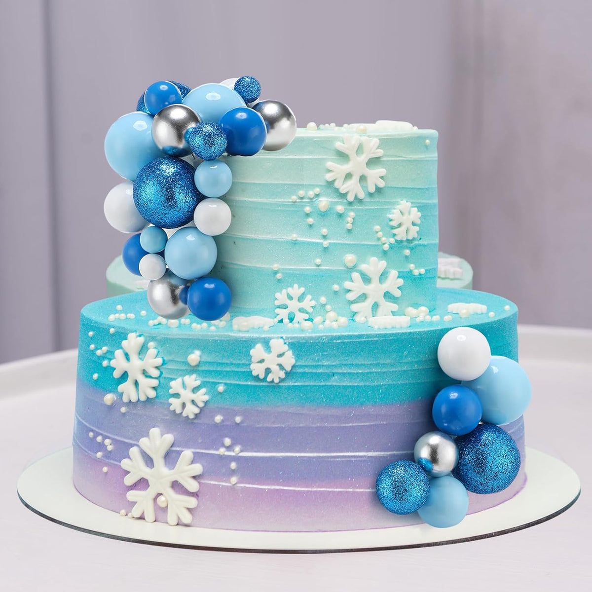 Tondiamo 108 Pcs Balls Cake Topper DIY Cupcake Insert Foam Balloons for Cake Baking Wedding