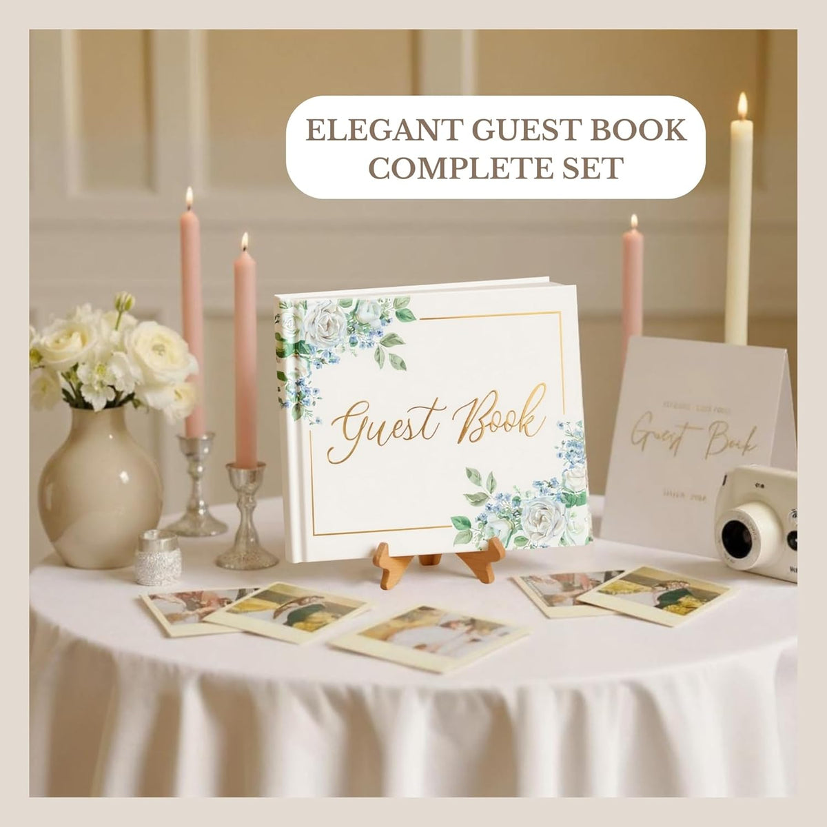 Wedding Guest Book for Guests to Sign, Elegant Wedding Guestbook Ideas, Sign in Book for Bridal and