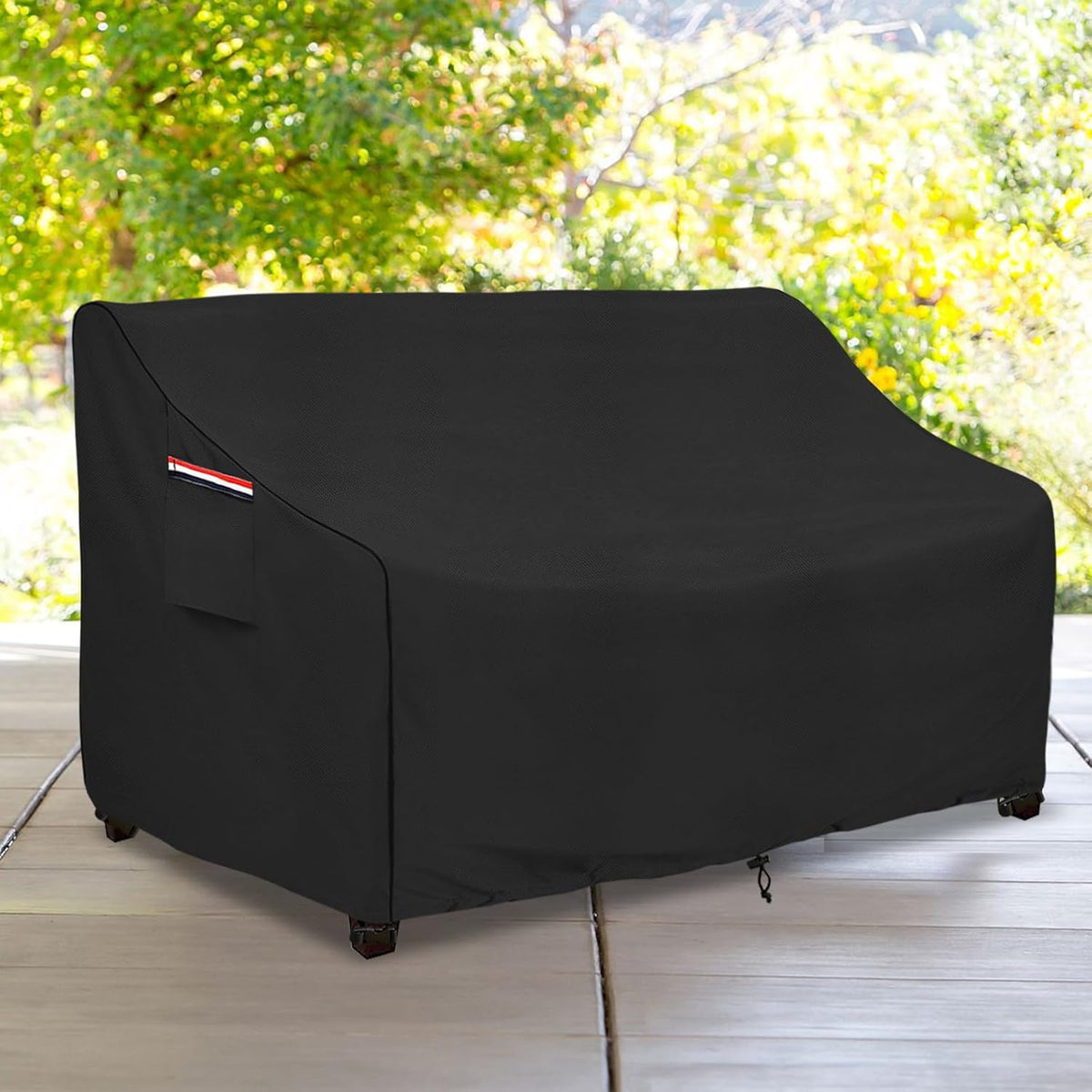 okcool Heavy Duty Patio Sofa Cover, 100% Waterproof 2-Seater Outdoor Sofa Cover Fits up to 58W x