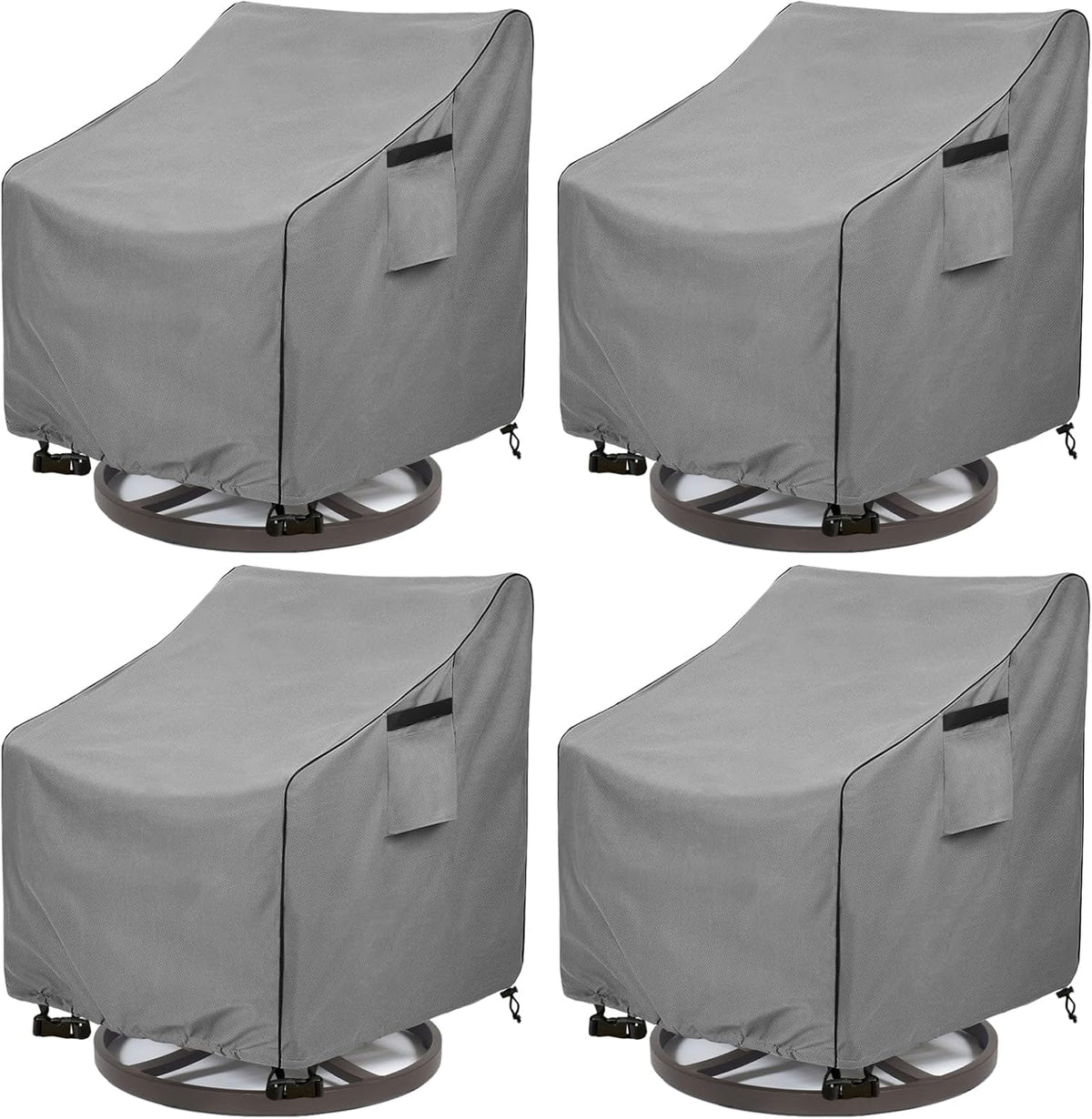 Patio Swivel Chair Cover 4 Pack,Waterproof Heavy Duty Outdoor Chair Covers,Outdoor Swivel Chair