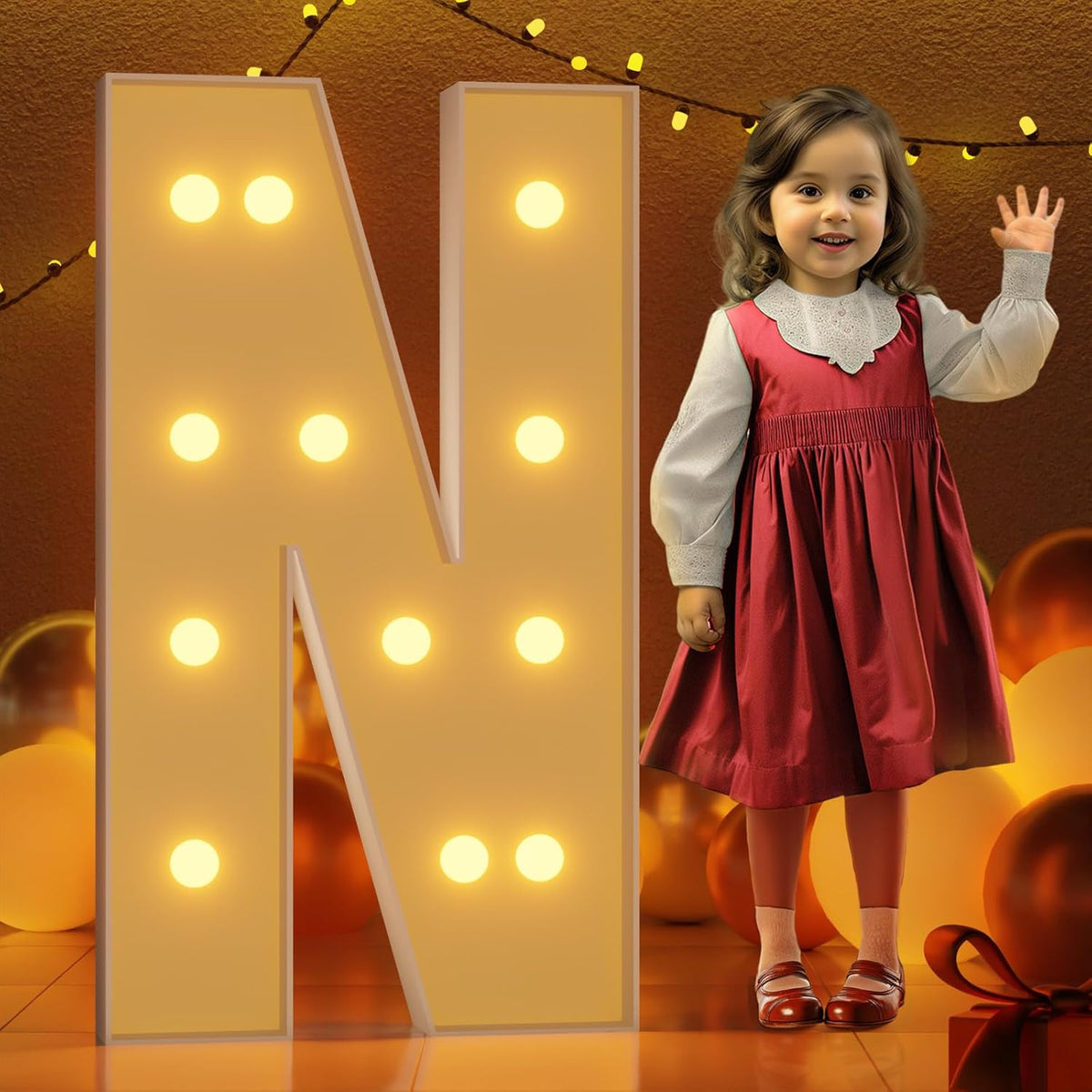 Marquee Letters 4 Feet Tall Large Light Up Letters N Happy Birthday Decorations Marry Me Engagement