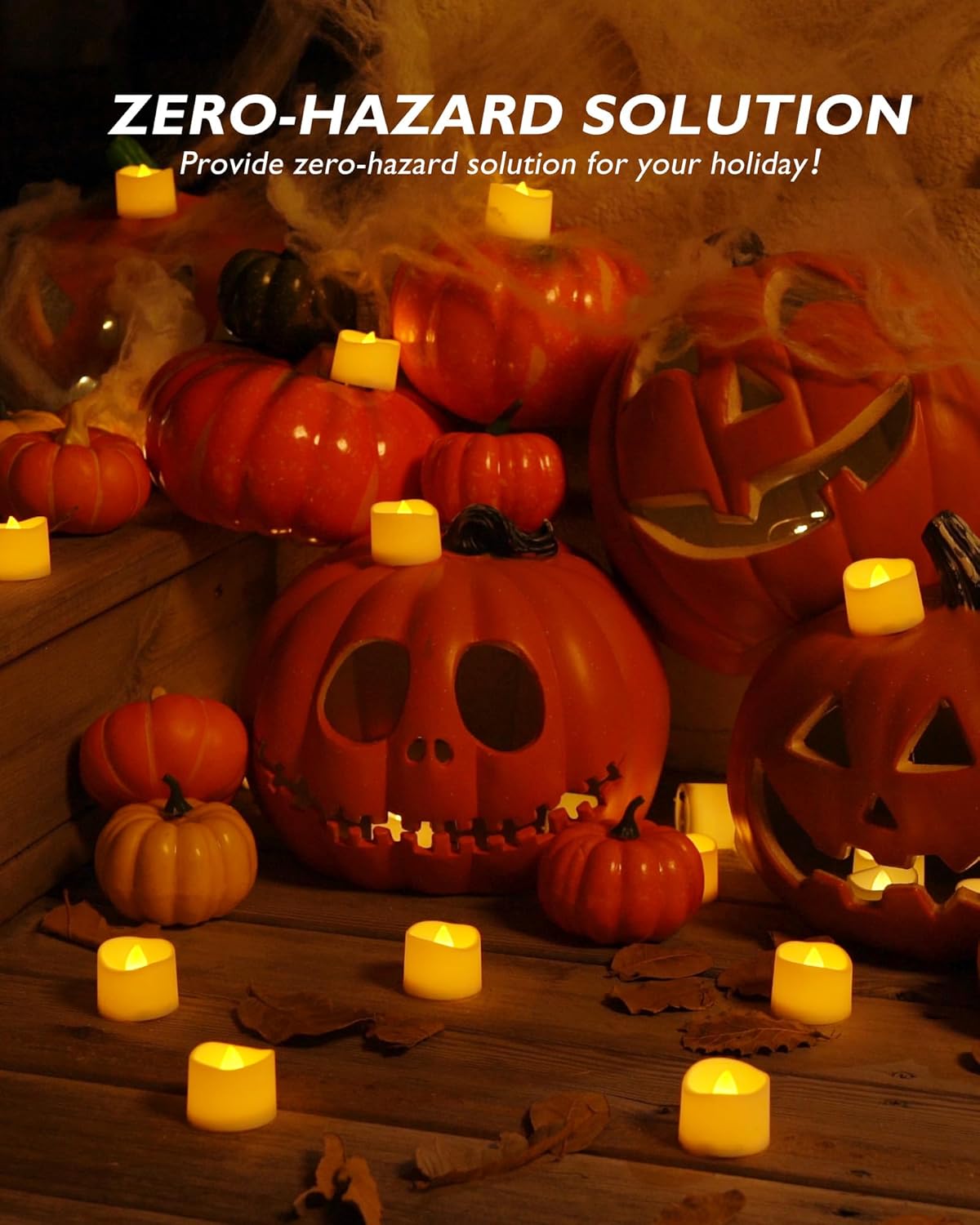 Homemory Timer Tea Lights Candles Battery Operated, 6H Timer Built-in, Auto On Daily, Flameless LED