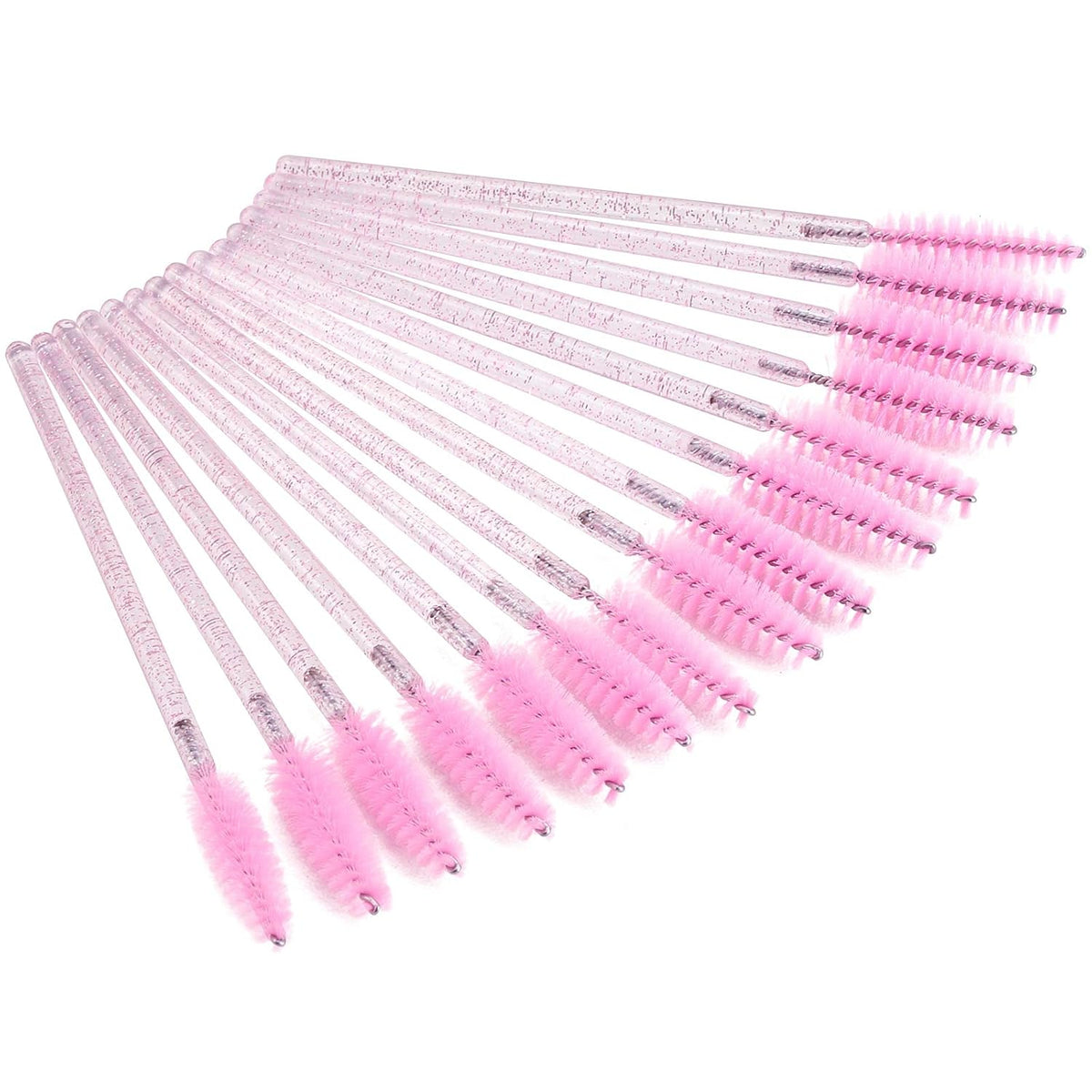Tbestmax 100 Disposable Eyelash Brush Mascara Wands Spoolies for Eye Lashes Extension Eyebrow and
