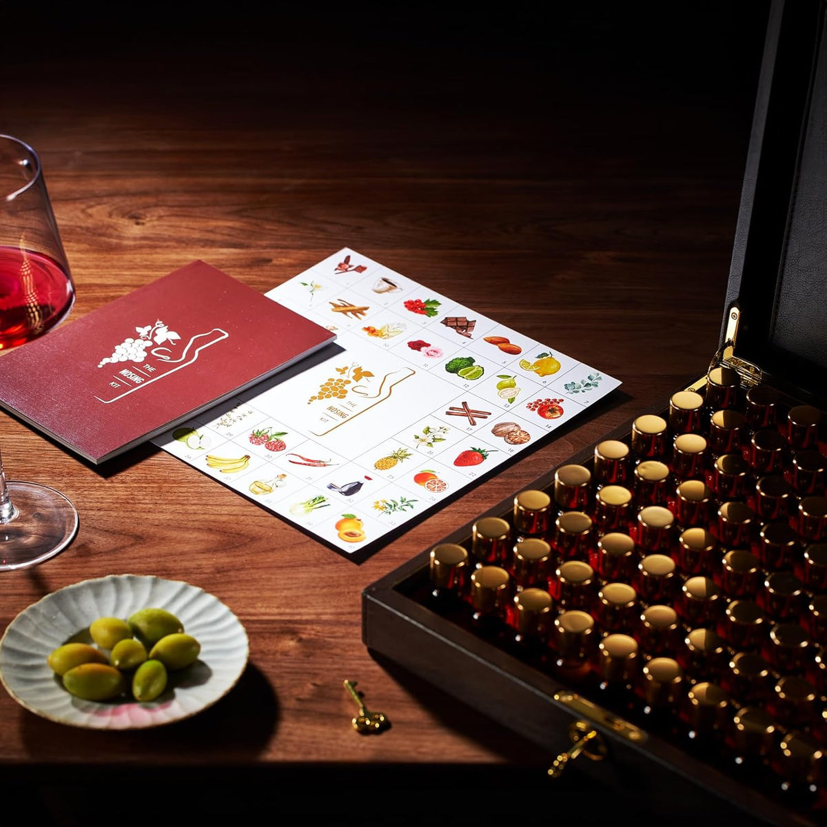Wine Aroma Kit, Tasting & Smelling Aroma Set For Both White & Red Wines, 80 Aromas, Training
