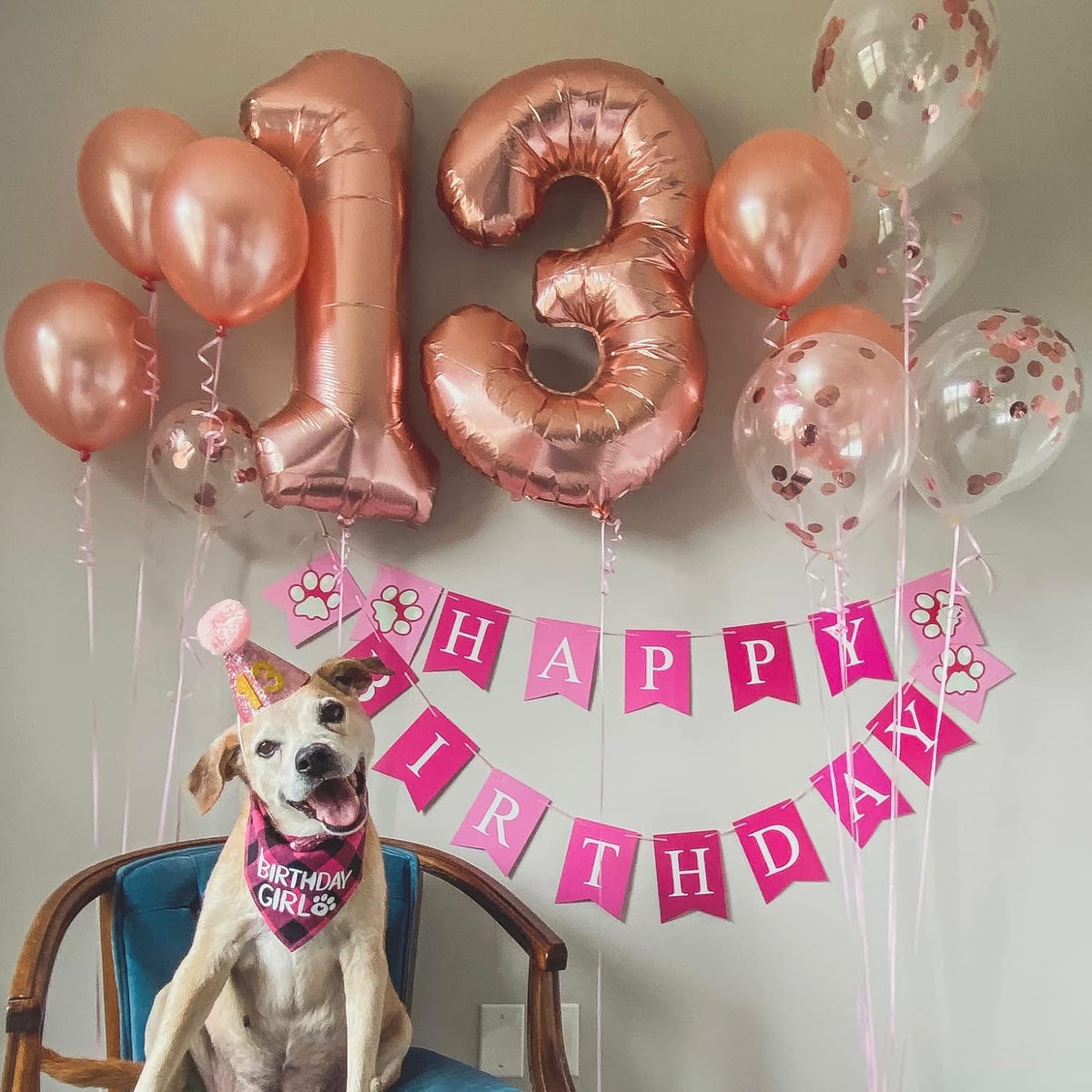 Rose Gold 8 Balloons, 40 Inch Large Foil Number Balloons Set 0-9, Self Inflating Digital 8 Helium