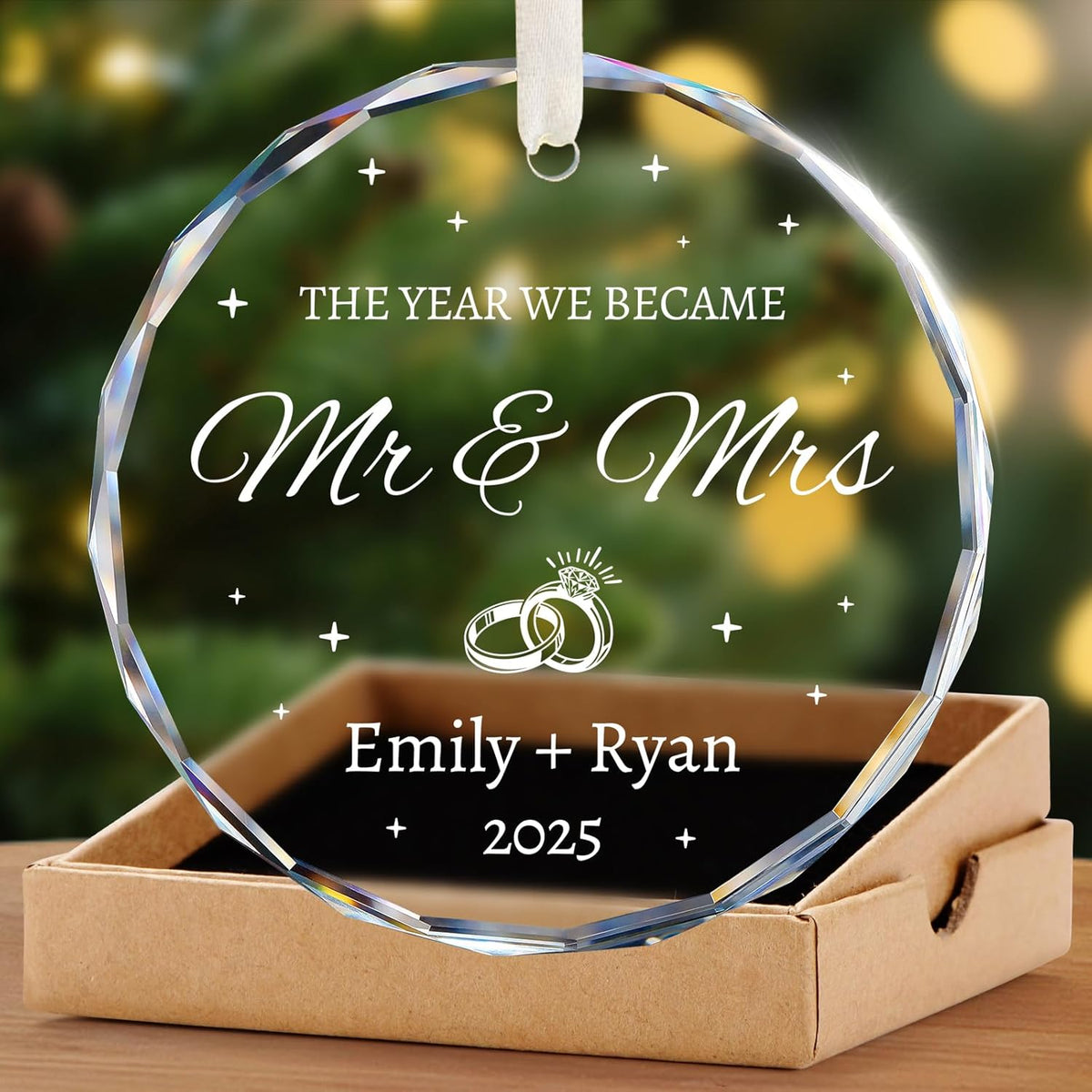 Personalized Wedding Gifts - Mr and Mrs Ornament 2025 - Bridal Shower Gifts for Bride, Newlywed