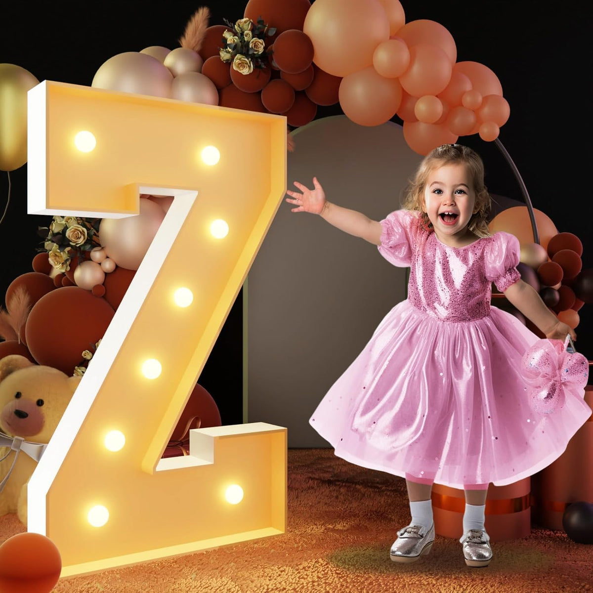 imprsv 3FT Block Marquee Letters, Light Up Letters for Birthday, Baby Shower, Wedding & Engagement