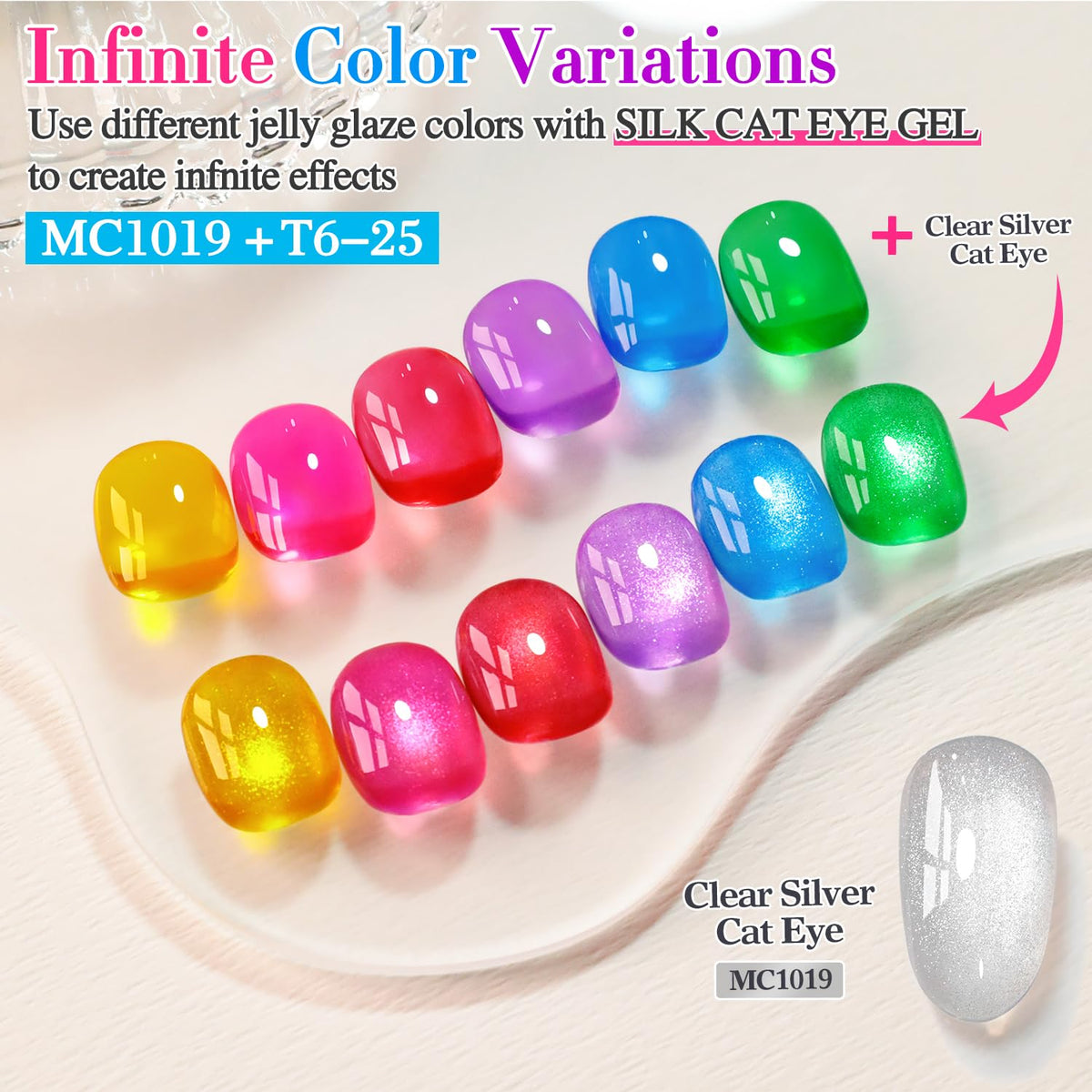 Double Rhythm 6 Pcs 15 ML Gel Polish Set Same Color Same Bottle Soak Off Gel Polish Kit Nail Art