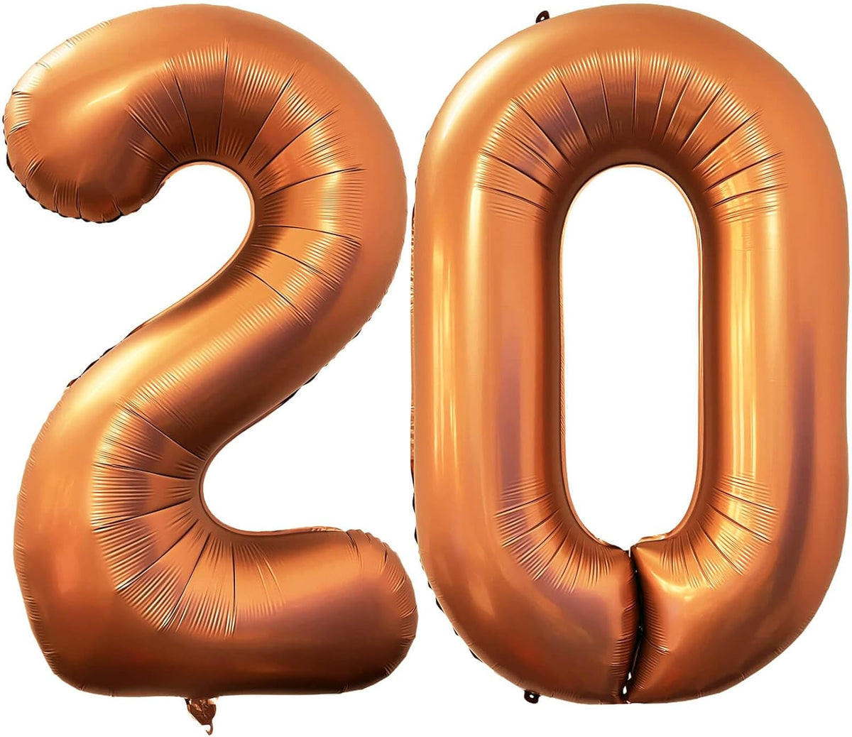 Number 20 Orange Balloons 40 Inch Giant Foil Helium for 20th Birthday Party Supplies Anniversary