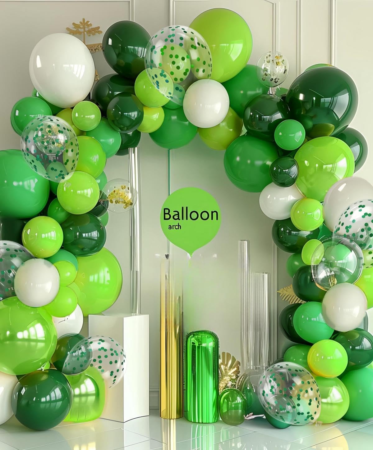 300 Pcs Green Balloons 12 Inch Different Shades of Green Party Balloon Set, of For Jungle Safari