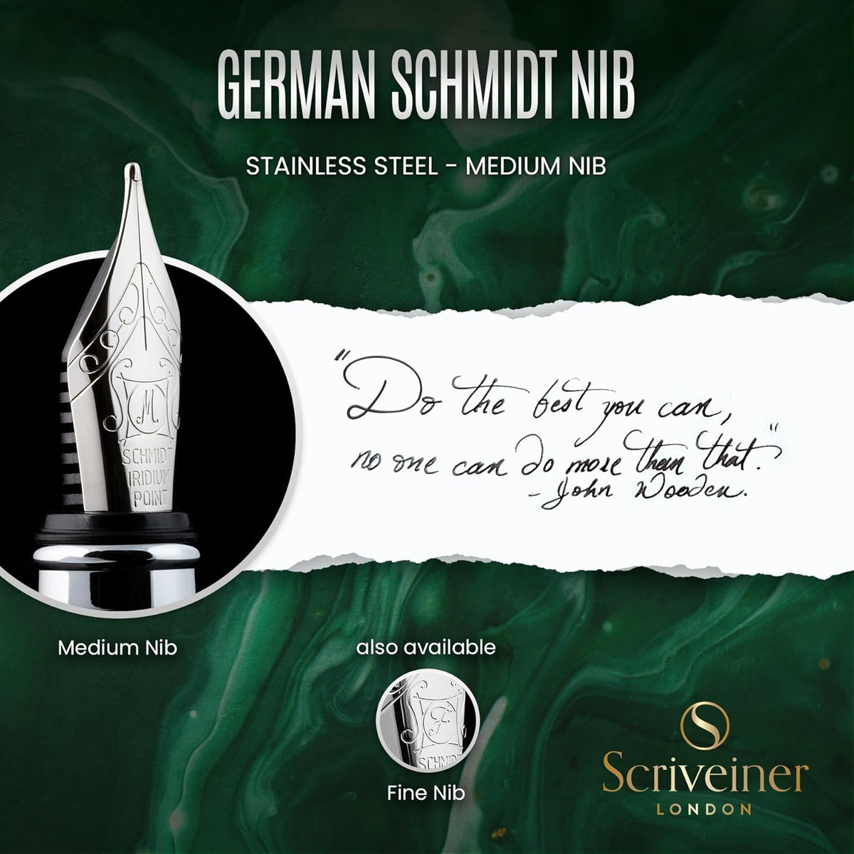 Scriveiner Personalized British Racing Green Pen - Stunning Green Lacquer Luxury Pen w/Chrome