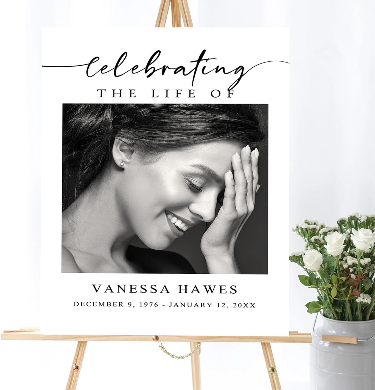 Funeral Welcome Sign, Celebration of Life Decoration, Large Funeral Sign, Memorial Sign, Funeral