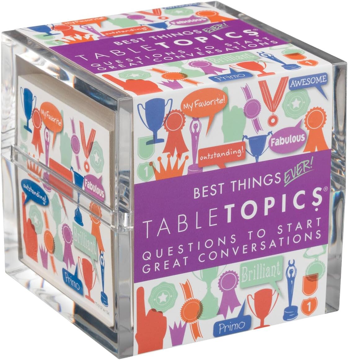 TableTopics Best Things Ever Question Card Game - 135 Fun Conversation Starter Cards, Use as Ice