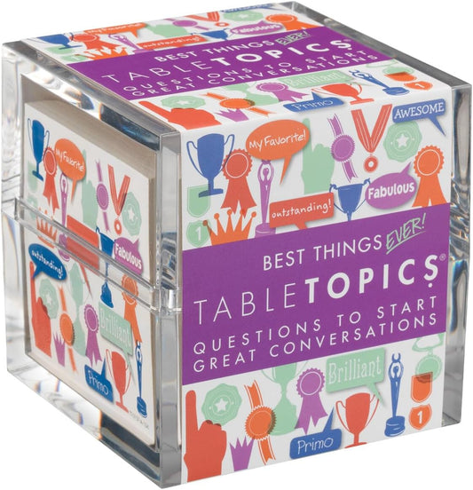 TableTopics Best Things Ever Question Card Game - 135 Fun Conversation Starter Cards, Use as Ice