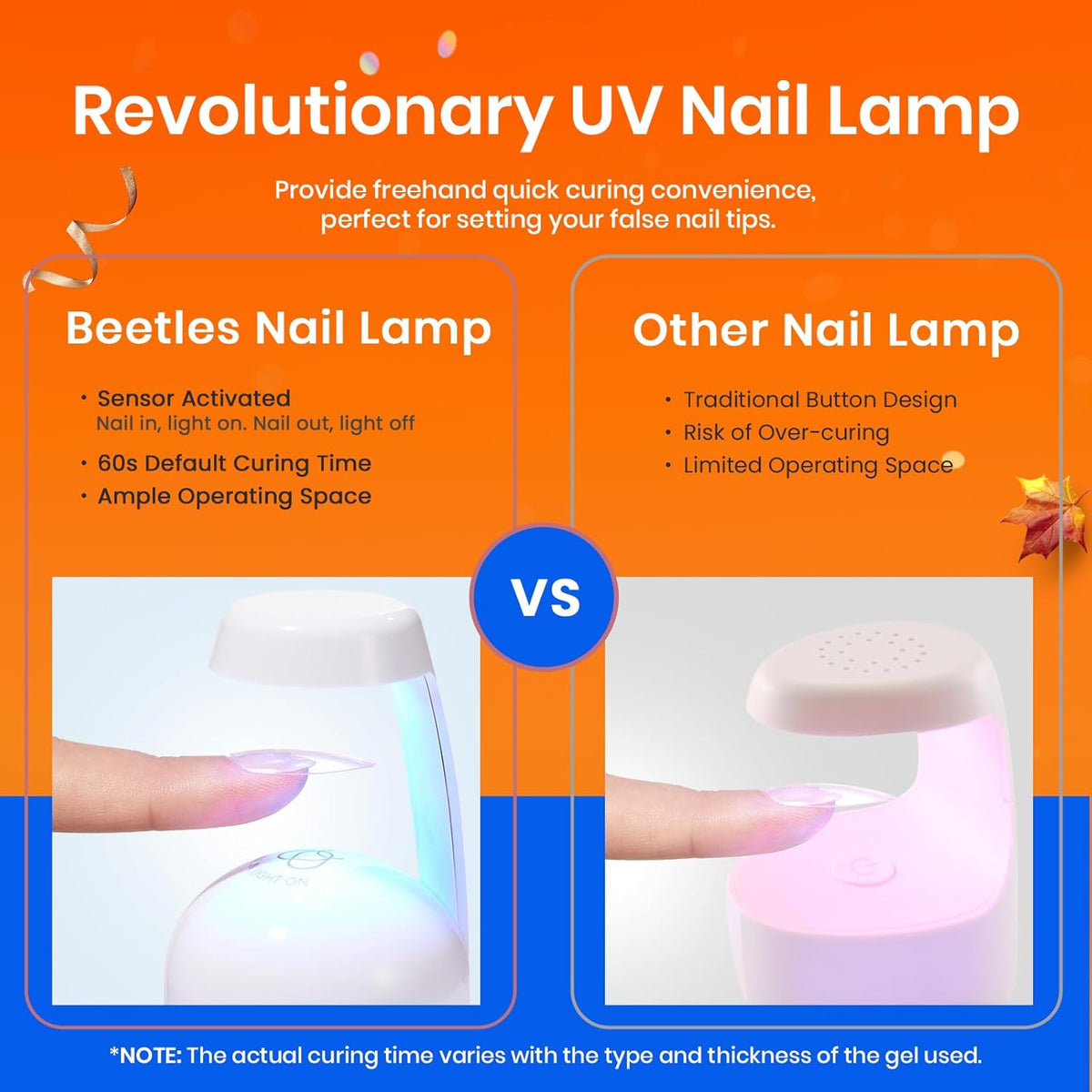Beetles Gel Nail Kit Medium Almond with Nail Dehydrator and Primer, 576Pcs Half Matte Etch-X Gel