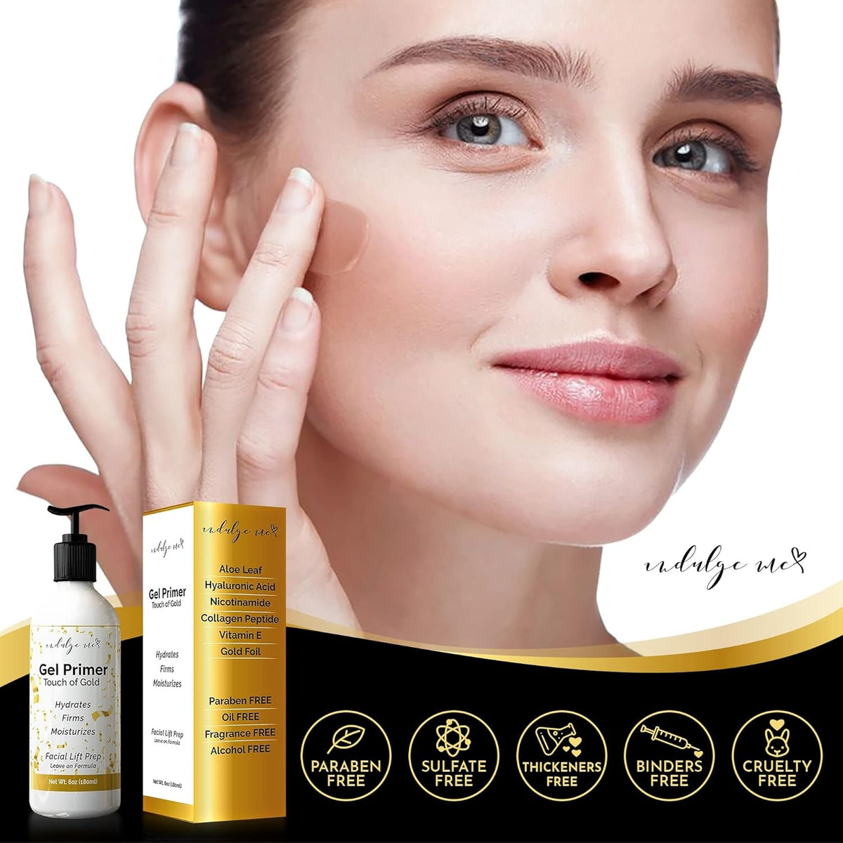 Conductive Gel - Facial Hydrating Leave-On Gel Primer, Hyaluronic Acid, Collagen Peptide