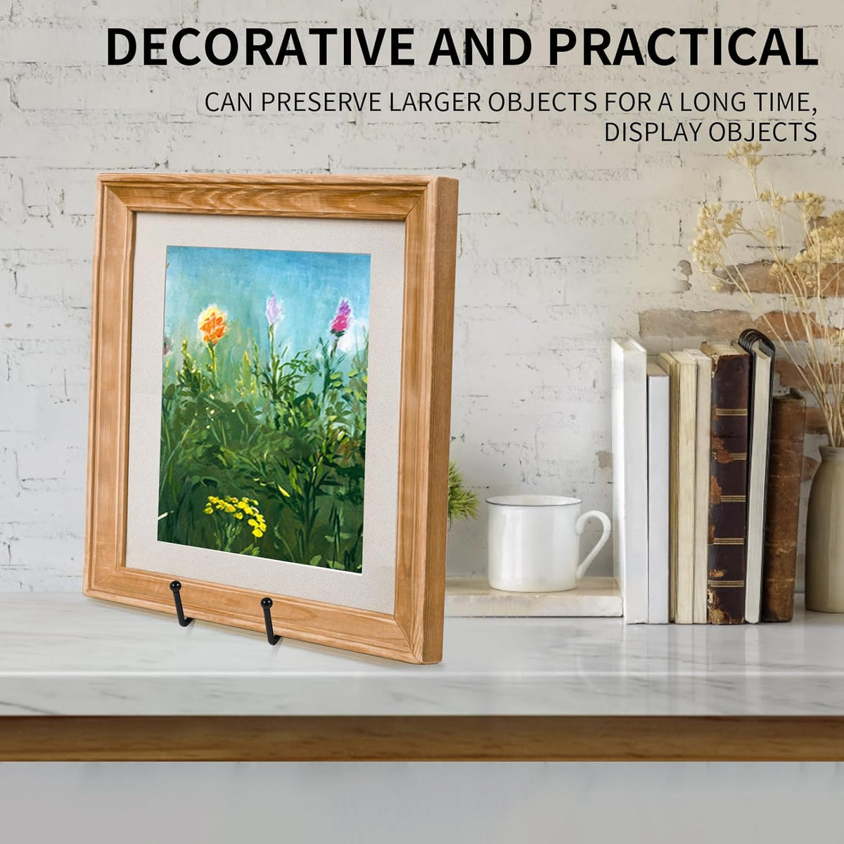 Decolore 5 Pack 10.3 Inch Black Plate Stands Picture Easels for Display Large Book Stands for