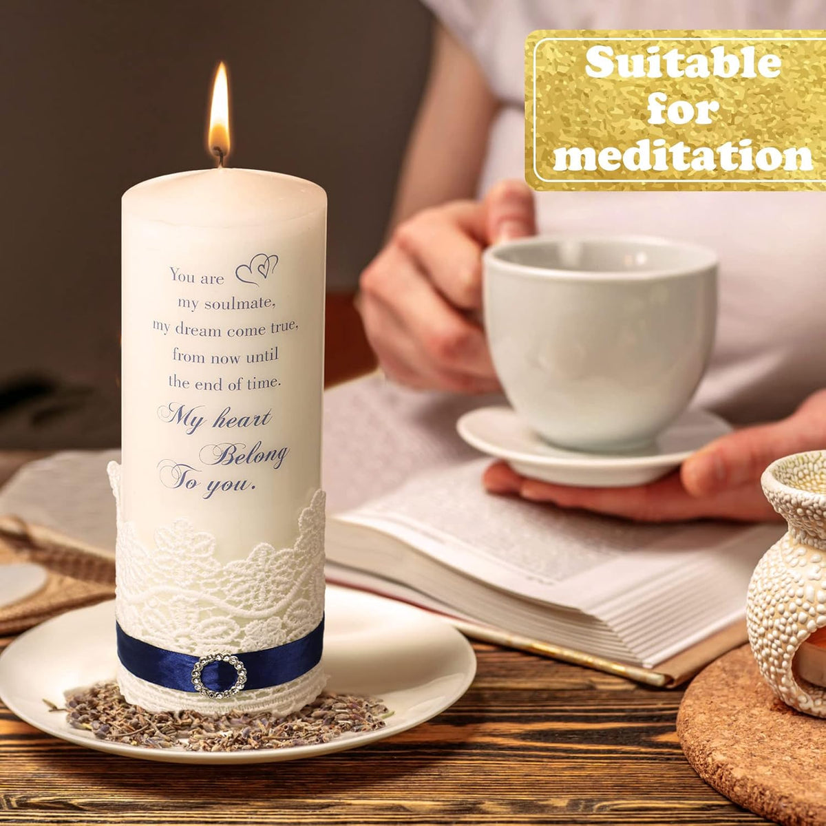 Frienda Unity Candles for Wedding Ceremony Set Wedding Unity Taper Candles Catholic Religious