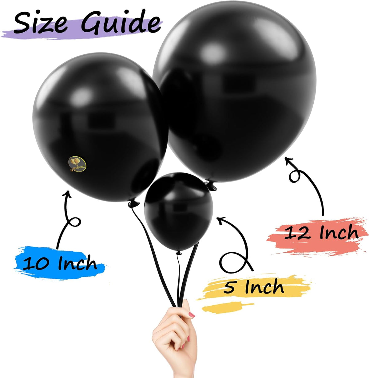 AFTERLOON® Biodegradable Balloons 50 pcs Pearlized Purple 10 Inch, Pearlescent Thickened Extra