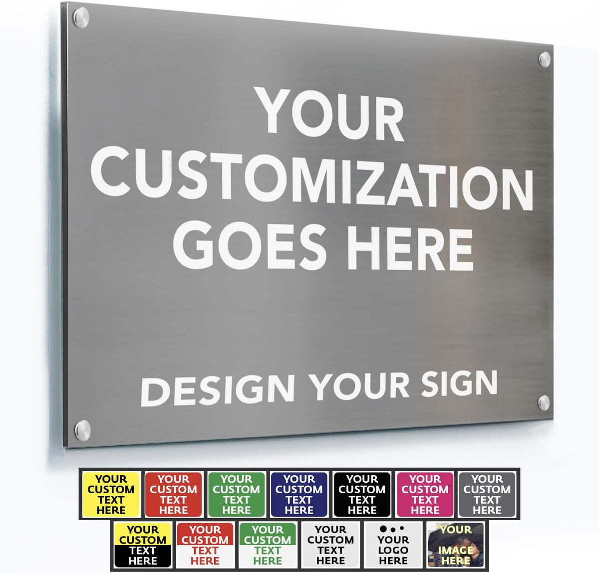 Custom Metal Signs, Personalized Aluminum, Customized Safety, Business Signs, Waterproof Outdoor