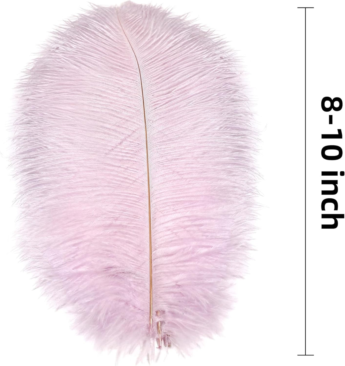 Ballinger Lavender Ostrich Feathers Bulk - 24Pcs 8-10inch Light Purple Feathers for Party