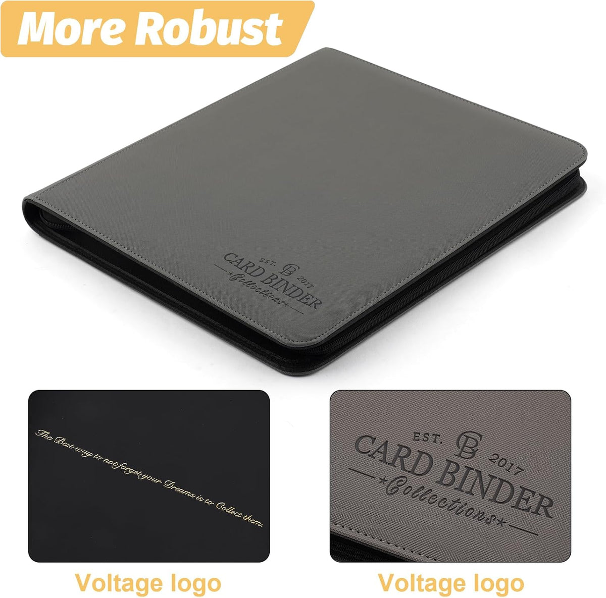 Trading Card Binder, Card Collection Binder Album Folder with 720 Side Loading Pockets, 12 Pocket