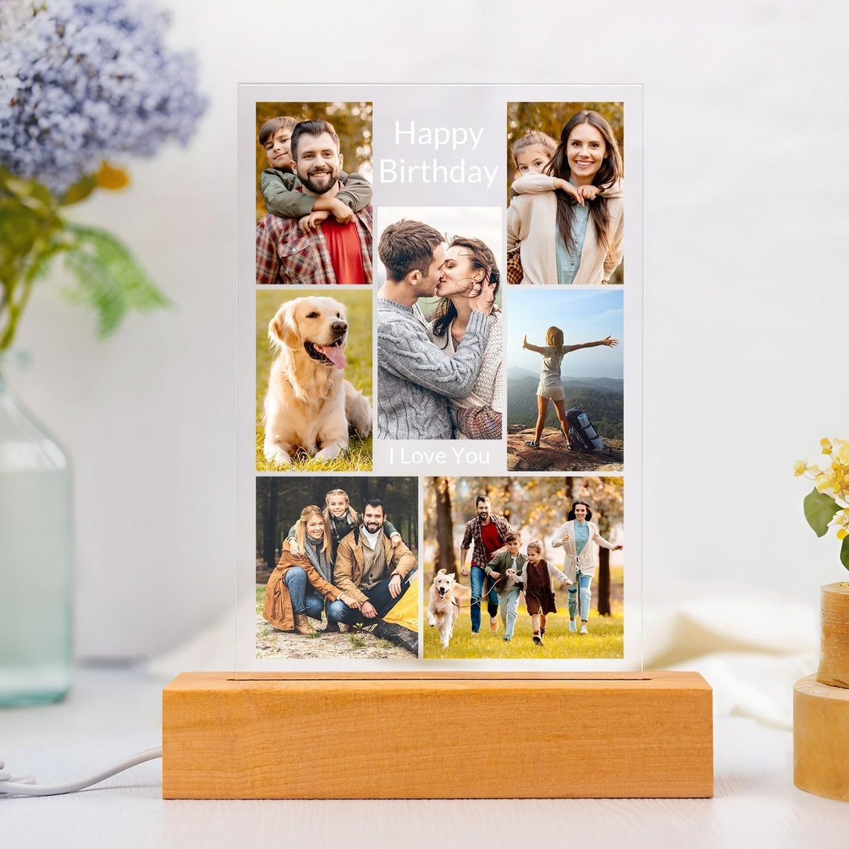 Personalized Birthday Gifts for Women and Men, Custom Picture Frames with Photo, Customized Photo