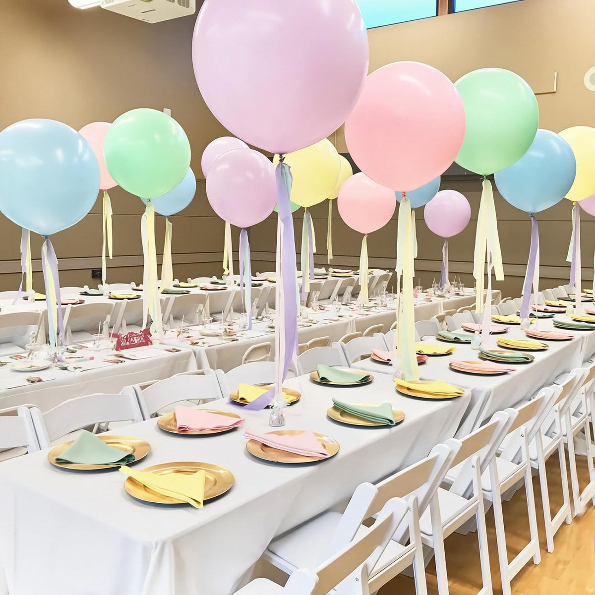 30 pcs Pastel Colorful Balloons 18 Inch - Large Thick Latex Balloon for Birthday Bridal Shower