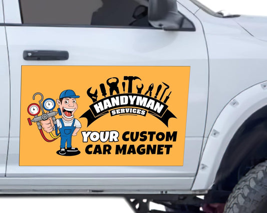 My Happy Customized Gifts Custom and Professional Logo Magnet Sign Personalized Logo for Your Car