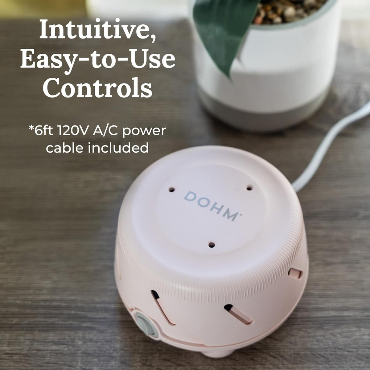 Yogasleep Dohm Uno White Noise Sound Machine, Natural Pink Noise from a Real Fan, Adjustable Tone &