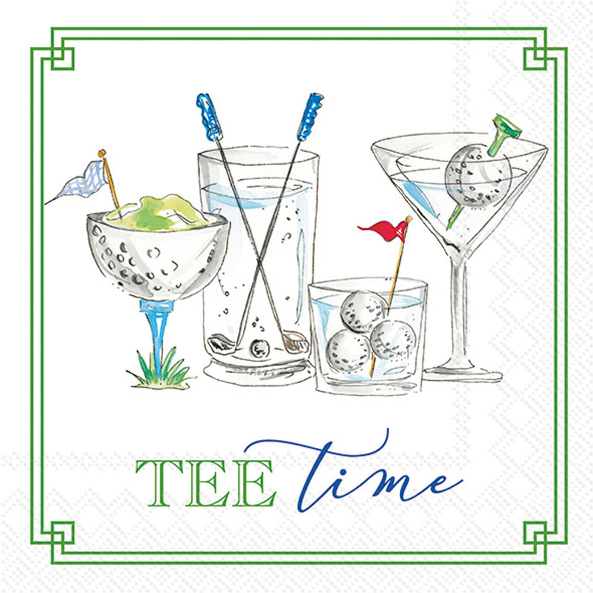 IHR Ideal Home Range Cocktail Napkins Rosanne Beck Disposable 3-Ply Paper Party Napkin Pack, 5" x
