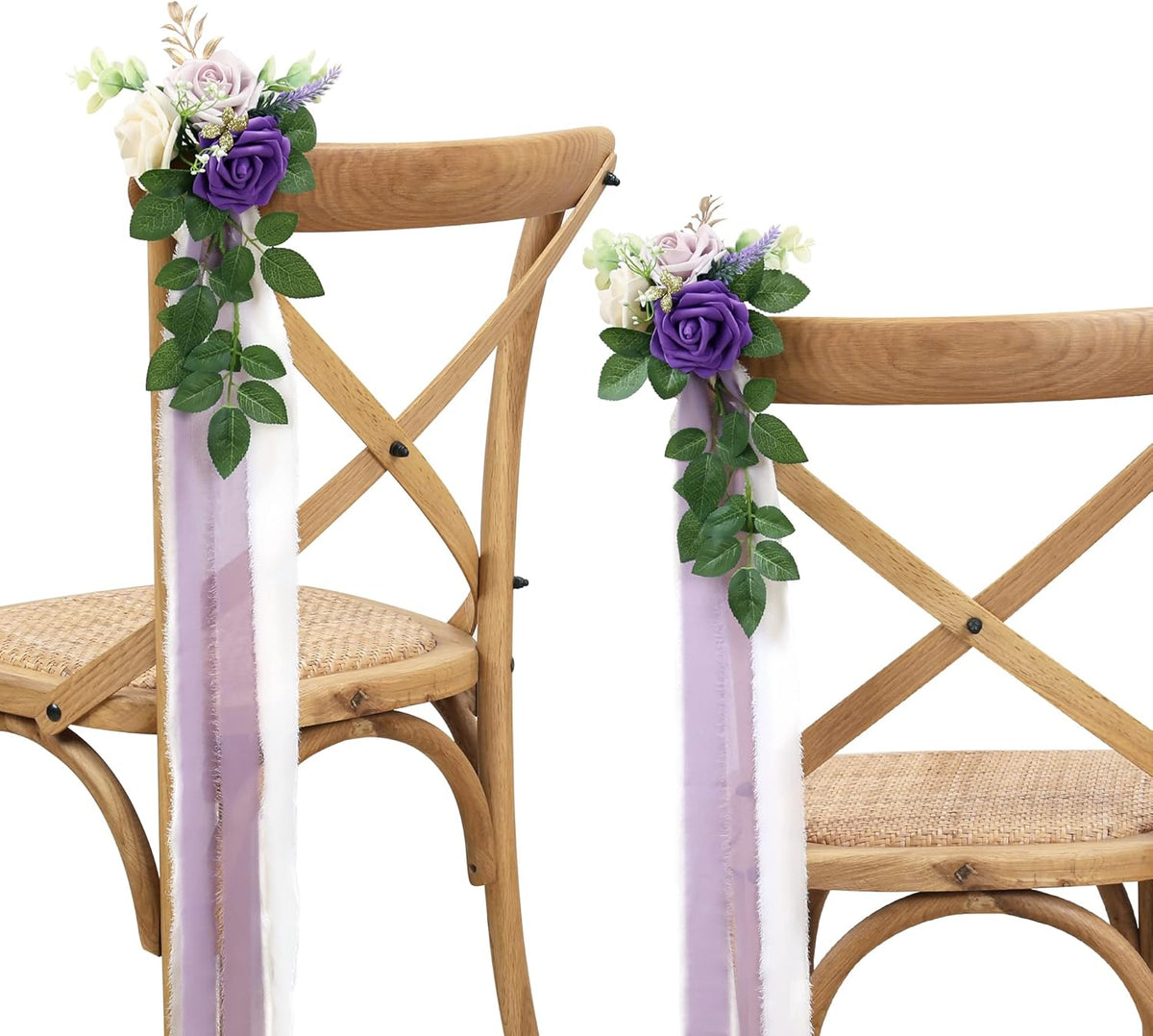 Wedding Aisle Decorations for Wedding Ceremony Set of 10 Pew Flowers for Church Chair Decorations
